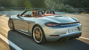 专属身份标识 限量1250台 保时捷718 Boxster 25周年版官图发布