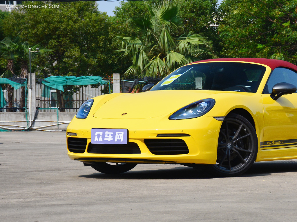 【2019款保时捷718图片】 boxster t图片(竞速黄细节) - 众车网