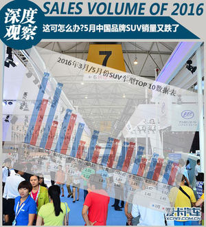 这可怎么办? 5月中国品牌SUV销量又跌了
