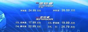 起步价比雅阁混动贵1万元 思铂睿锐混动是否值得购买？