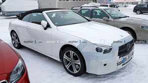 有望3月亮相 奔驰E级敞篷轿车谍照曝光（春节）