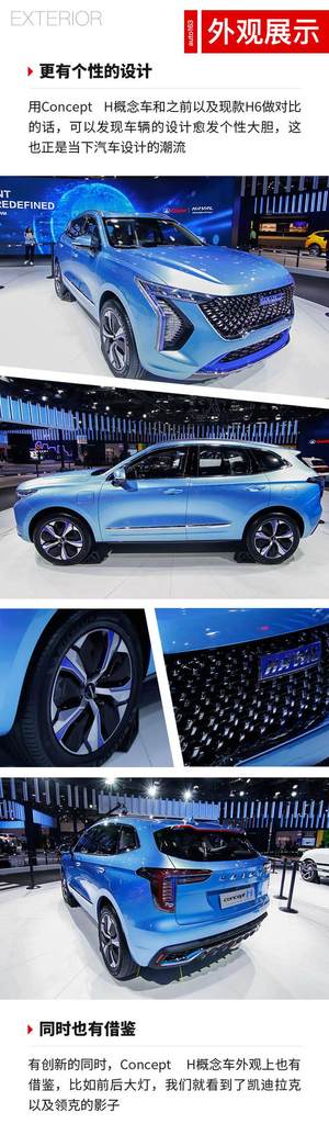 全新H6长这样？ 图解哈弗Concept H概念车
