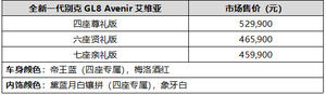 全新别克GL8 Avenir艾维亚家族上市 售45.99-52.99万元