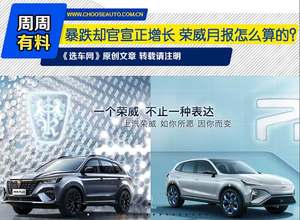 暴跌却官宣正增长 荣威月报怎么算的？
