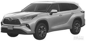 与海外同步 广汽丰田全新汉兰达专利图曝光