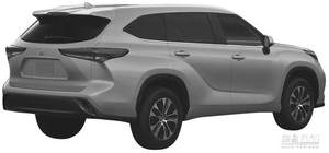 与海外同步 广汽丰田全新汉兰达专利图曝光