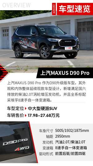越野能力更强 实拍上汽MAXUS D90 Pro