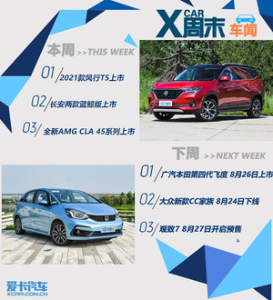 周末车闻：2021款风行T5/长安蓝鲸版等