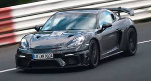 设计更加激进 保时捷 718 Cayman GT4 RS路试谍照曝光