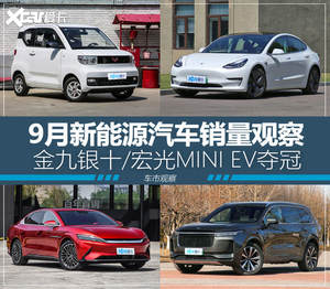 宏光MINI EV夺冠 评9月新能源汽车销量