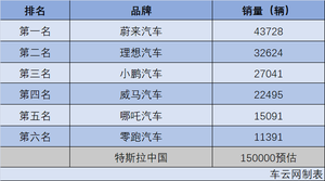 2020造车新势力销量出炉：从三打一到六打一