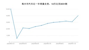 12月亳州市汽车销量情况如何? 速腾排名第一(2020年)