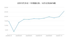 12月沈阳市汽车销量数据统计 哈弗H6排名第一(2020年)