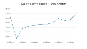 昆明市12月汽车销量数据发布 朗逸排名第一(2020年)