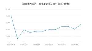 昭通市12月汽车销量 上汽大通G10排名第一(2020年)