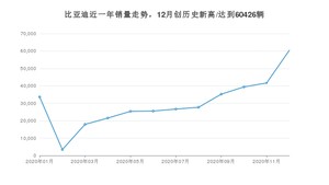 比亚迪销量12月份怎么样? 众车网权威发布(2020年)