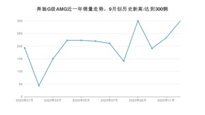 奔驰G级AMG12月份销量数据发布 共300台(2020年)