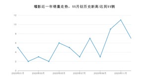 曜影12月份销量数据发布 共7台(2020年)