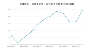 途睿欧12月份销量数据发布 共248台(2020年)