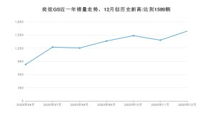 奕炫GS12月份销量数据发布 共1589台(2020年)