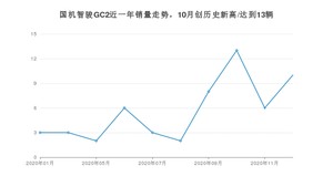 国机智骏GC212月份销量数据发布 共10台(2020年)