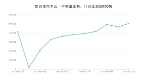 郑州市11月汽车销量统计 朗逸排名第一(2020年)