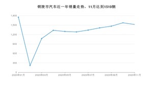 11月铜陵市汽车销量数据统计 英朗排名第一(2020年)