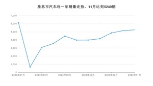 桂林市11月汽车销量统计 宏光MINI EV排名第一(2020年)