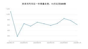 来宾市11月汽车销量数据发布 宏光MINI EV排名第一(2020年)