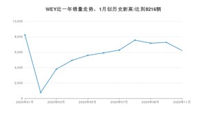 WEY销量11月份怎么样? 众车网权威发布(2020年)