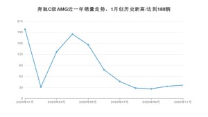 奔驰C级AMG11月份销量数据发布 共36台(2020年)