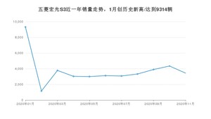五菱宏光S311月份销量数据发布 共3436台(2020年)