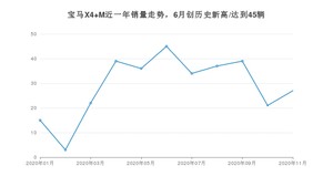 宝马X4 M11月份销量数据发布 共27台(2020年)
