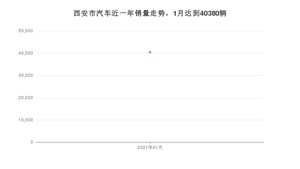 西安市1月汽车销量 朗逸排名第一(2021年)