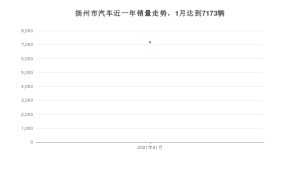 扬州市1月汽车销量 英朗排名第一(2021年)