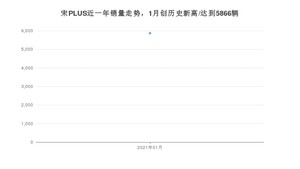 宋PLUS1月份销量数据发布 共5866台(2021年)