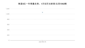 微蓝61月份销量数据发布 共1062台(2021年)