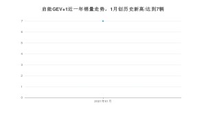 启能GEV 11月份销量数据发布 共7台(2021年)