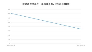 防城港市2月汽车销量统计 宏光MINI EV排名第一(2021年)