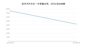 桂林市2月汽车销量统计 五菱宏光排名第一(2021年)