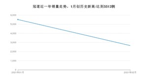 冠道2月份销量数据发布 共2659台(2021年)