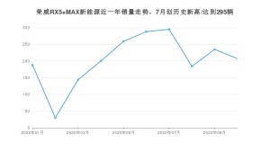 荣威RX5 MAX新能源 10月份销量数据发布 共207台(2020年)