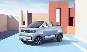 五菱宏光MINI EV敞篷车官图曝光 将于上海车展全球首秀