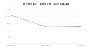 梧州市3月汽车销量统计 宏光MINI EV排名第一(2021年)