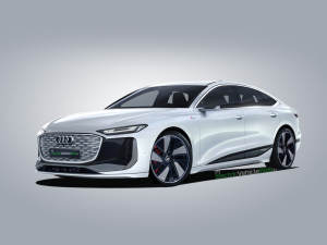 有望2023年亮相 竞争Model S 奥迪A6 e-tron量产版渲染图曝光