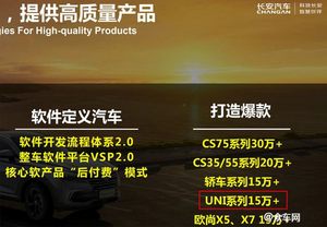 长安UNI系列或在明年成独立品牌 今年销量目标超15万