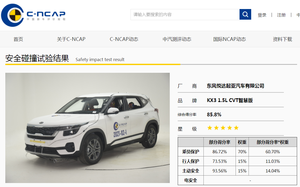 起亚KX3傲跑碰撞测试结果出炉 五星成绩超同级平均水平
