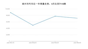 湖州市4月汽车销量统计 宏光MINI EV排名第一(2021年)