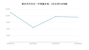 潍坊市4月汽车销量统计 宏光MINI EV排名第一(2021年)