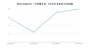 瑞风L6 MAX 4月份销量数据发布 共40台(2021年)